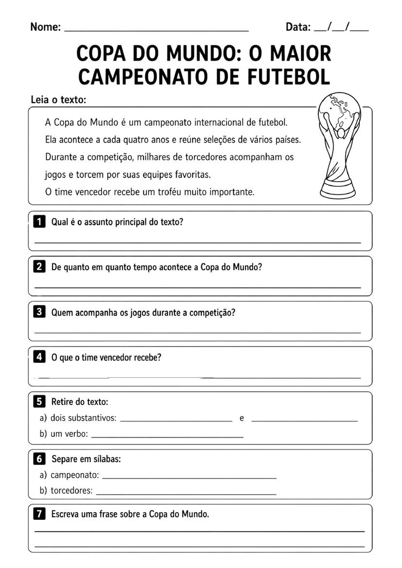11 Atividades copa do mundo 5º ano material pedagógico página 10